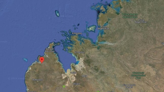 Beagle Bay is north of Broome in WA. Picture: Google Maps