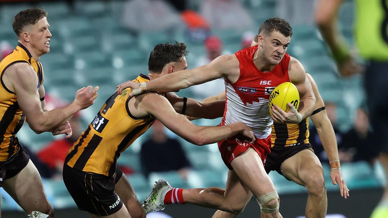 Alastair Clarkson took aim at Swans star Tom Papley. Picture. Phil Hillyard