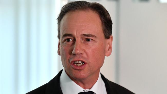 Health Minister Greg Hunt. Picture: AAP