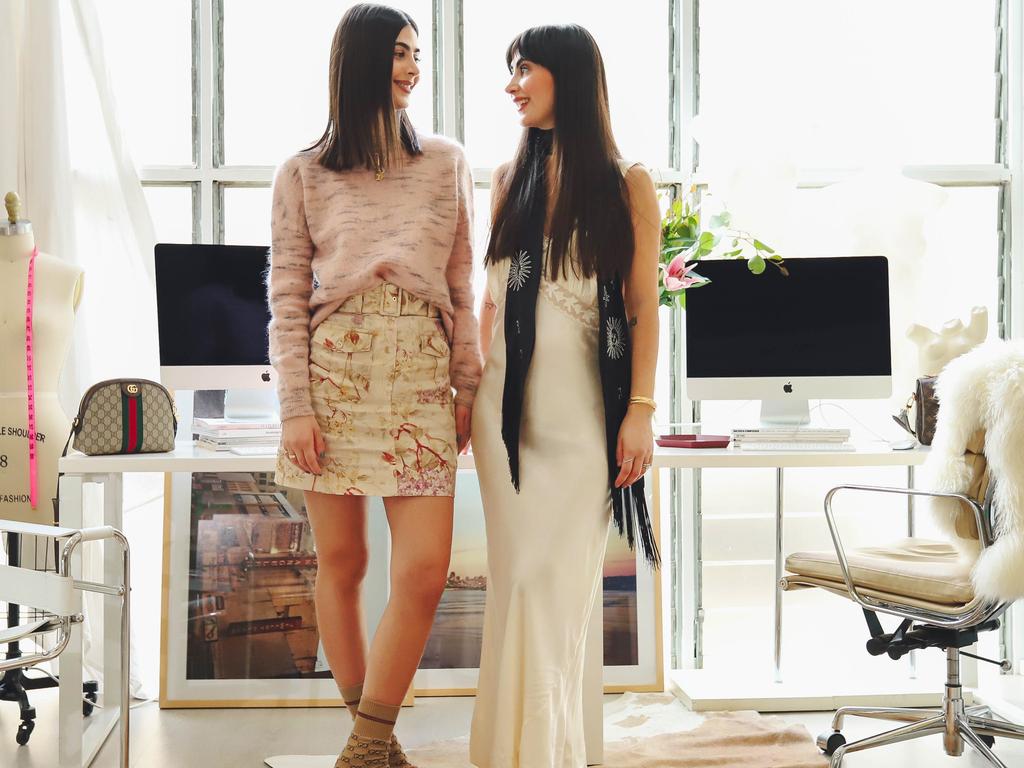 Sisters Natalia and Daniella Dionyssiou started fashion business Verge Girl in Brisbane from humble beginnings back in 2007. Picture: Supplied