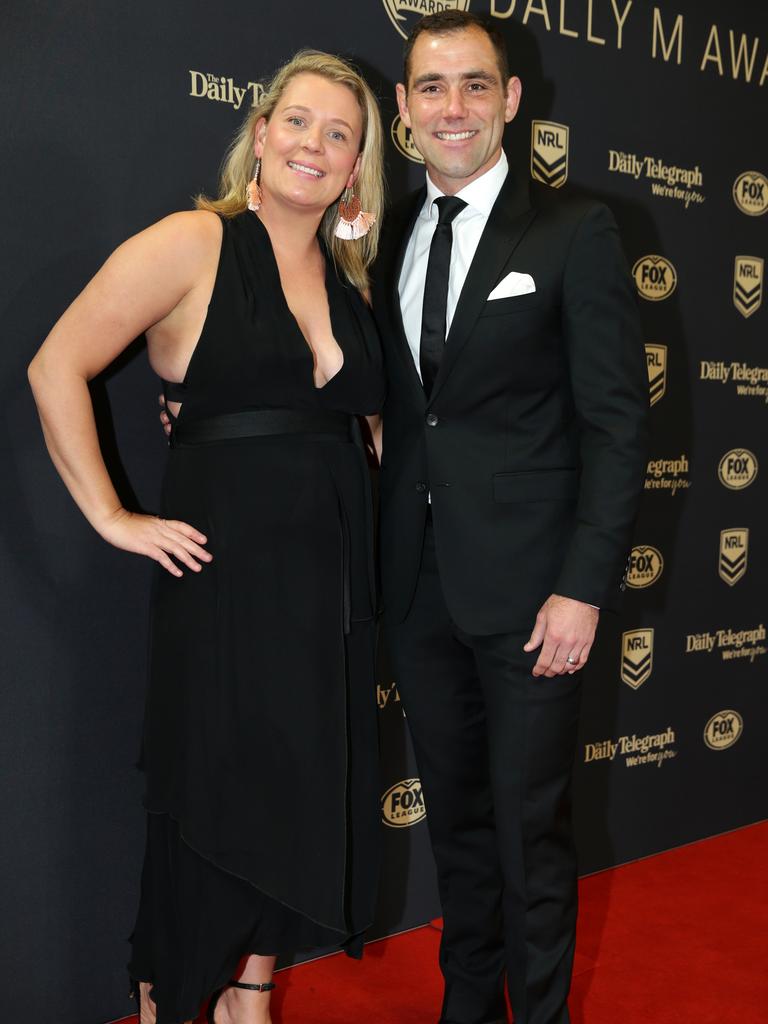 Cameron Smith and wife Barbara. Picture: Jonathan Ng