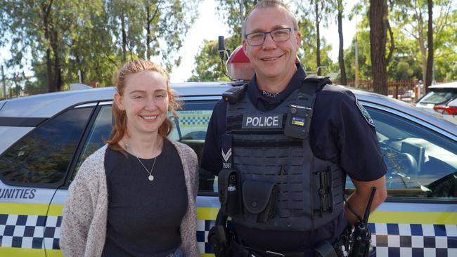 NALHN mental health nurse Hannah Joseph with SAPOL Senior Constable Patrick Desmond. Picture supplied by SA Health