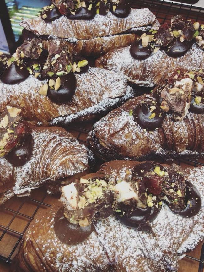 A special of rocky road croissants at Flour &amp; Chocolate, Morningside.