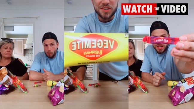 Brit man eats Vegemite with a spoon