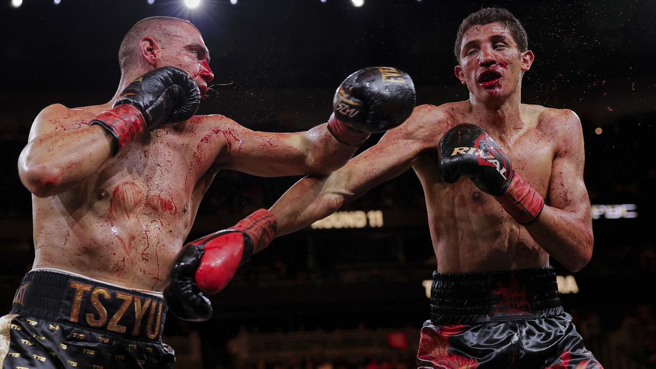 Tszyu lost to Sebastian Fundora in a bloodbath. Photo - Supplied No Limit Boxing