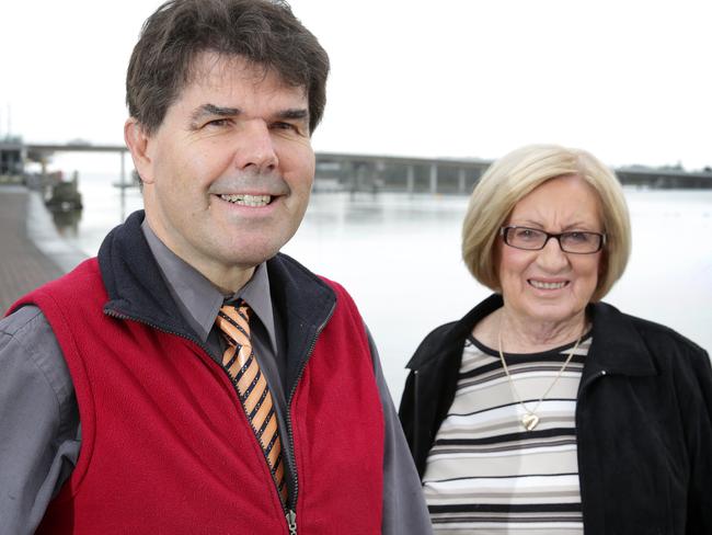 Former Wyong mayor Doug Eaton and former deputy mayor Lynne Webster.