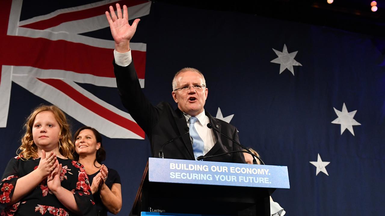 Scott Morrison’s effort to win an unwinnable election cements him as a ‘Liberal hero’. Picture: AAP