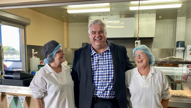 Labor's Brian Mitchell at the Ingham chicken plant at Sorell on Wednesday, May 11, 2022.