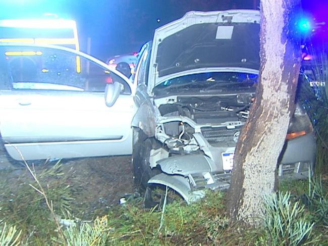 Car v tree in Landsdale