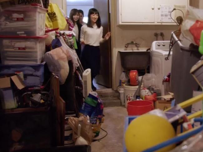 Marie Kondo in a scene from her Netflix series Tidying Up. 