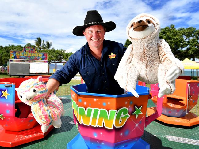 Brophy's New Year Carnival will return to The Strand for a 2nd year. Owner Elliot Brophy ahead of opening night. Picture: Alix SweeneyInspector Damien speaks to media about a recent spike in crimes around Townsville. Picture: Alix Sweeney