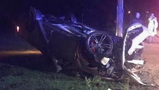 A Langwarrin man was lucky to walk away from this Mornington smash.