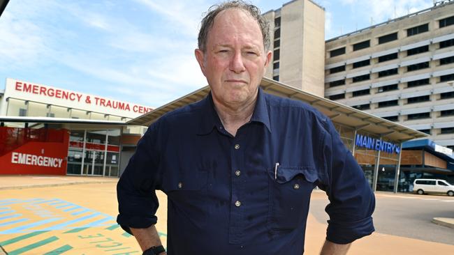 Dr Rob Parker President of AMA NT has had plenty to say about the state of Royal Darwin Hospital. Picture: Julianne Osborne