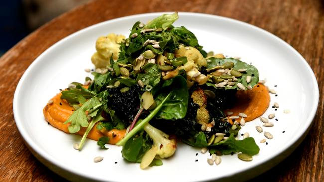 The roast cauliflower salad. Picture: FIONA HARDING