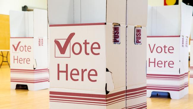 Millions of Australians will head to polling booths around the nation to cast their vote in the May 3 federal election. Picture: Richard Walker/AAP Image