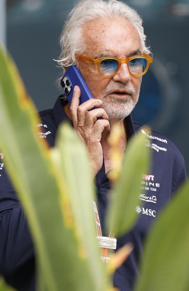 Flavio Briatore in the paddock at the Miami Grand Prix. Picture: Jeff Robinson/Icon Sportswire via Getty Images