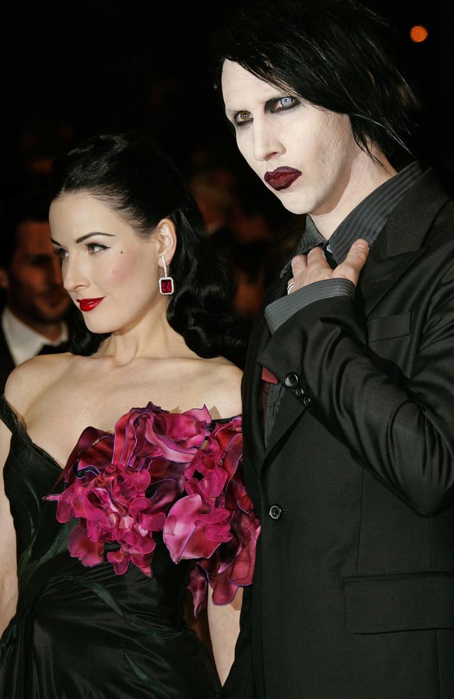 Manson’s ex-wife Dita Von Teese said she was ‘processing’ the claims.