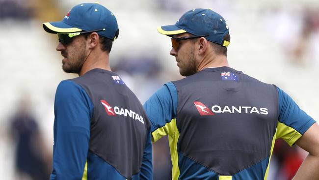 Mitchell Starc and Josh Hazlewood were left out of the first Test team. Picture: Ryan Pierse/Getty Images