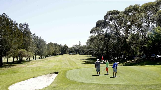 Golfers at Marrickville golf course which is proving popular with new members.