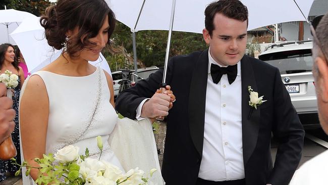 Jean-Claude Perrottet, 26, married at the Blessed Sacrament Catholic Church in Mosman on Monday.