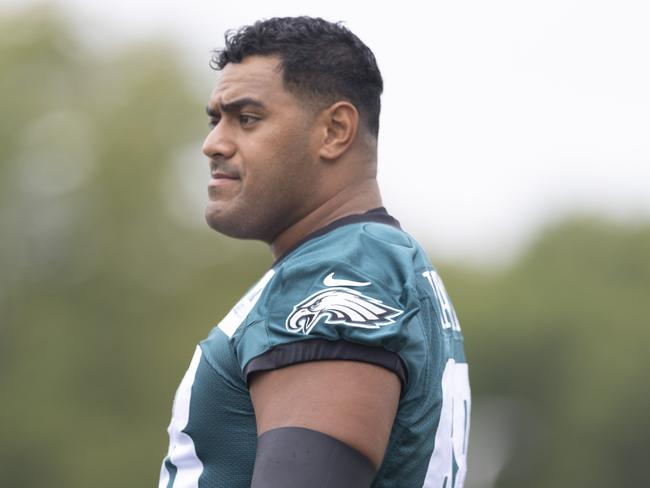 Mailata is still coming to terms with his huge NFL contract. (Photo by Mitchell Leff/Getty Images)