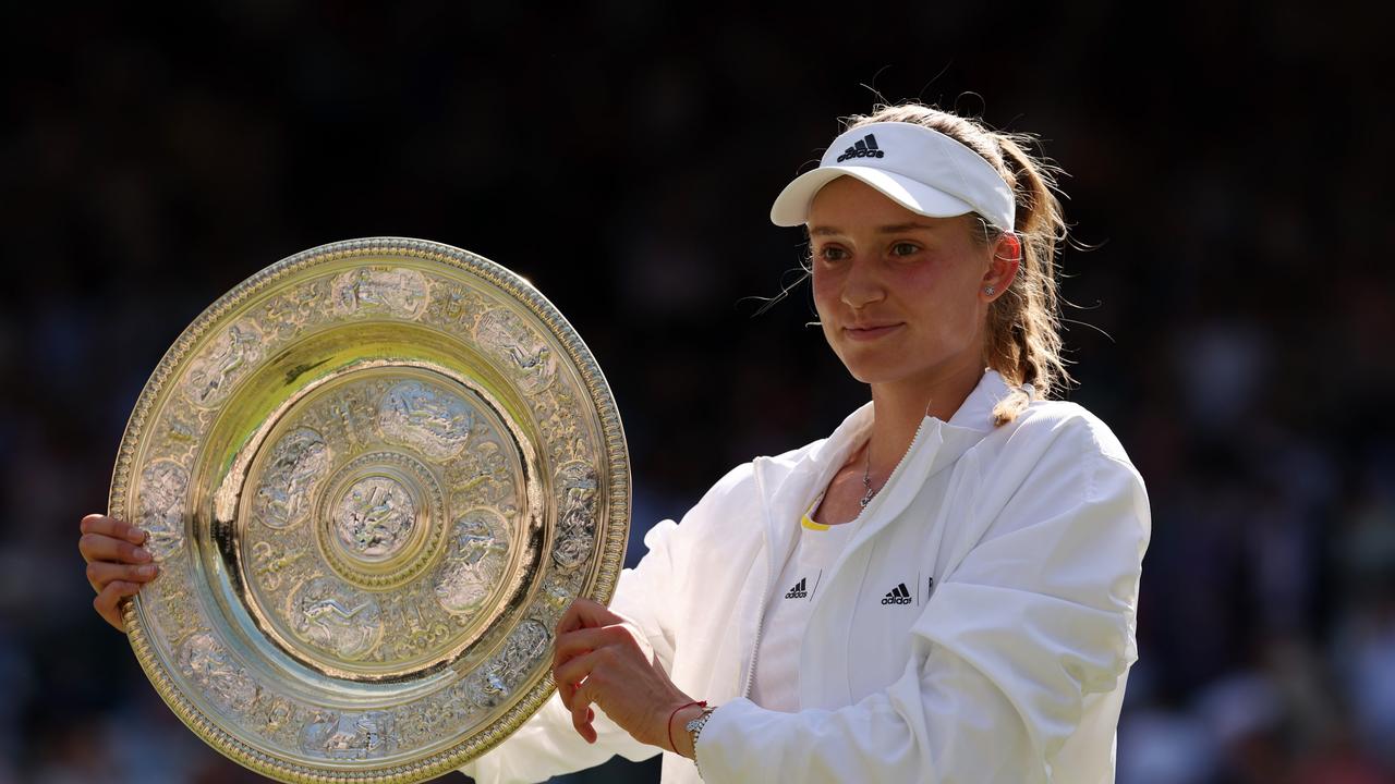 The reigning ladies champion Elena Rybakina. Photo by Julian Finney/Getty Images