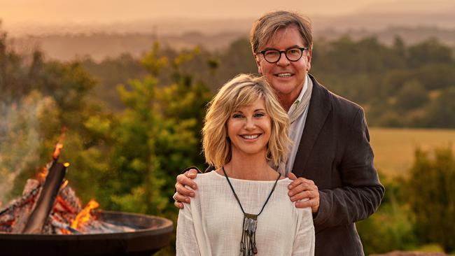 Co-owners Olivia Newton-John and Gregg Cave at Gaia Retreat &amp; Spa.