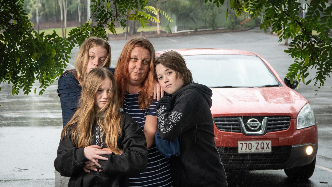 Shikera Maher and her four children have been rejected from 270 rental applications. Picture: Brad Fleet