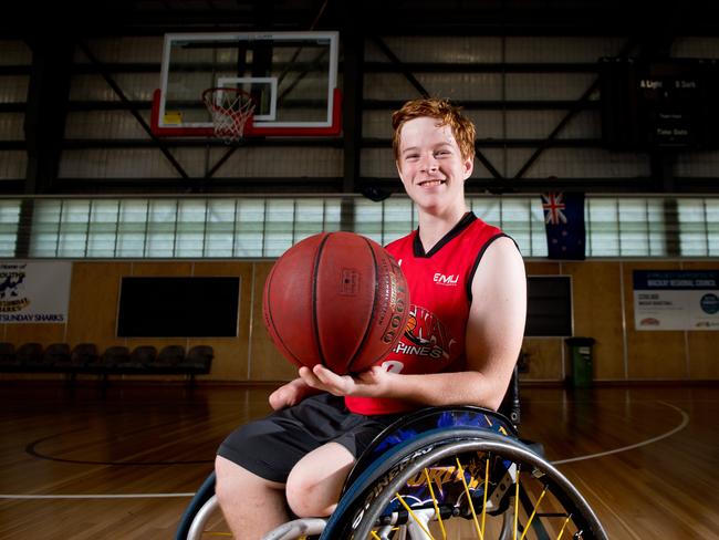 Mackay basketballer Brayden Foxley-Conolly was awarded the Sporting Wheelies and Disabled Association Junior Male Athlete of the Year.