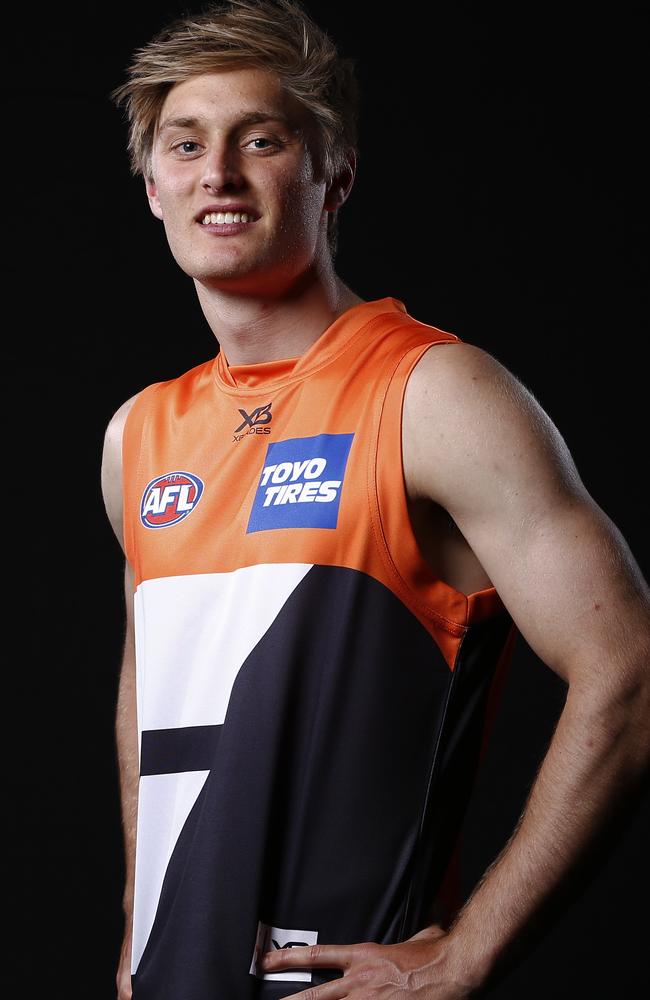 Hately in his new GWS colours. Picture: Daniel Pockett (AAP).