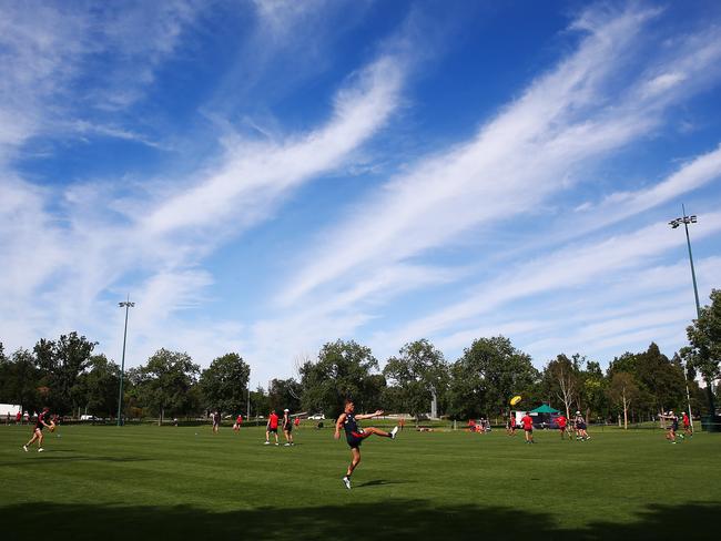 The Demons hit the training track.