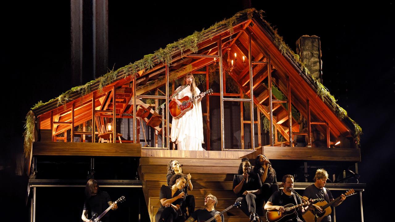 Taylor Swift performing her Folklore set in Cincinnati. Picture: Taylor Hill/TAS23/Getty Images for TAS Rights Management.