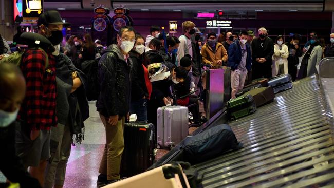 America’s airport regulator said it would no longer enforce the mask mandate. Picture: AFP