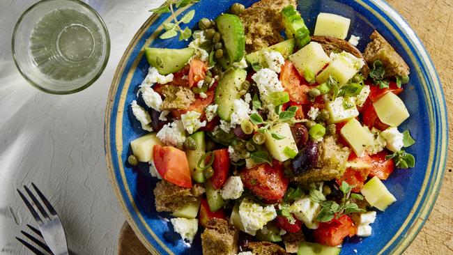 A Kytherian Salad. From My Mediterranean Life by Sarah Di Lorenzo (Simon &amp; Schuster, $49.99). Photography: Scott Ehler