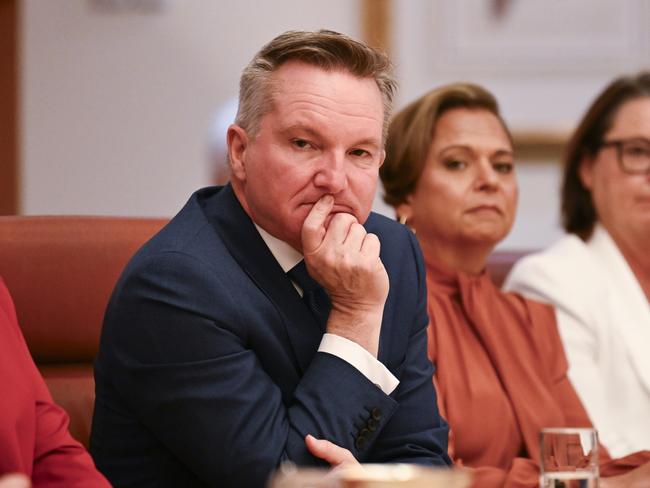Emboldened by an emphatic win in the federal election, Energy Minister Chris Bowen said Labor had won the “referendum on Australia’s energy choices”. Picture: NewsWire / Martin Ollman