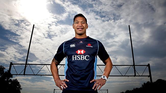 Israel Folau faces competition for the Waratahs No. 15 jersey from Kurtley Beale. Picture Gregg Porteous