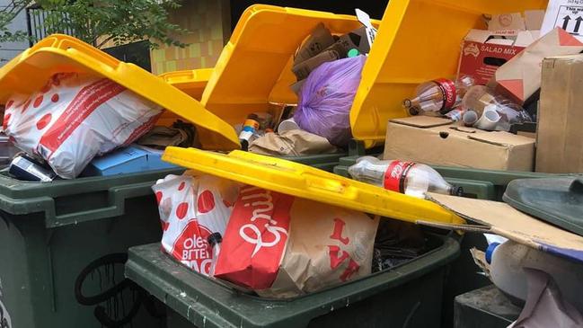 Angry residents posted photos of their overflowing bins on the City of Yarra’s Facebook page.