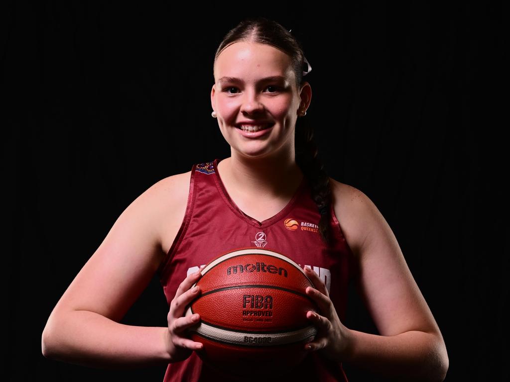 Rockhampton Basketball's Isla Shackleton is the youngest member of the Queensland North under-16 girls team. Photo: Basketball Queensland