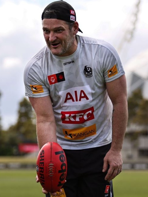 Brendan Fevola at Collingwood training.