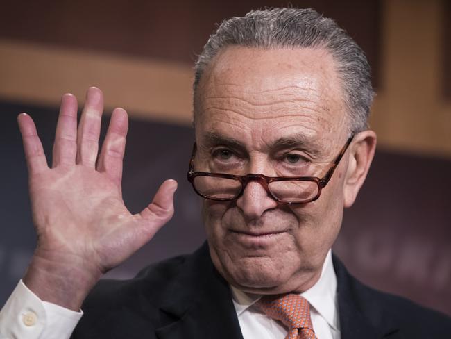 Senate minority leader Chuck Schumer says Donald Trump is to blame for the shutdown. Picture: AP Photo/J Scott Applewhite