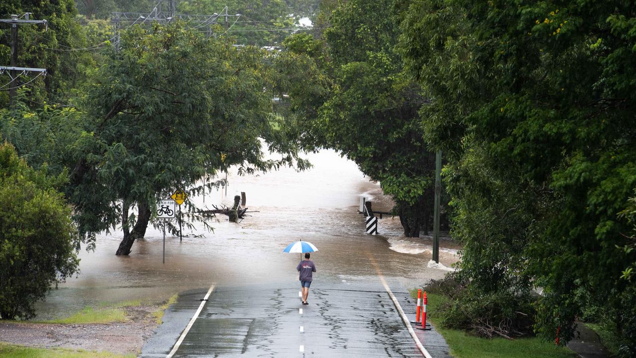 One of the main accesses to Pomona has been cut off. Picture: Brad Fleet