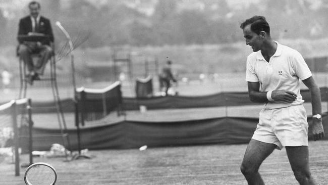 Bob Hewitt, pictured at Kooyong, is a convicted child rapist.