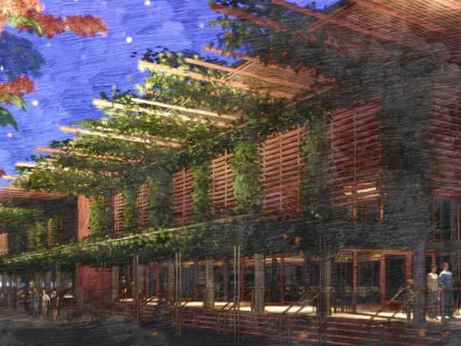 Concept art of the New Darwin RSL club house,  The Soul of Darwin, which Darwin council is set to provide in-principle support for. Picture: Supplied