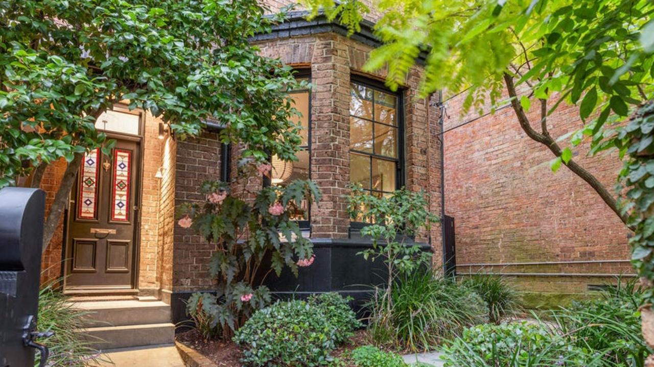 The facade of Edwina Bartholomew’s Sydney home.