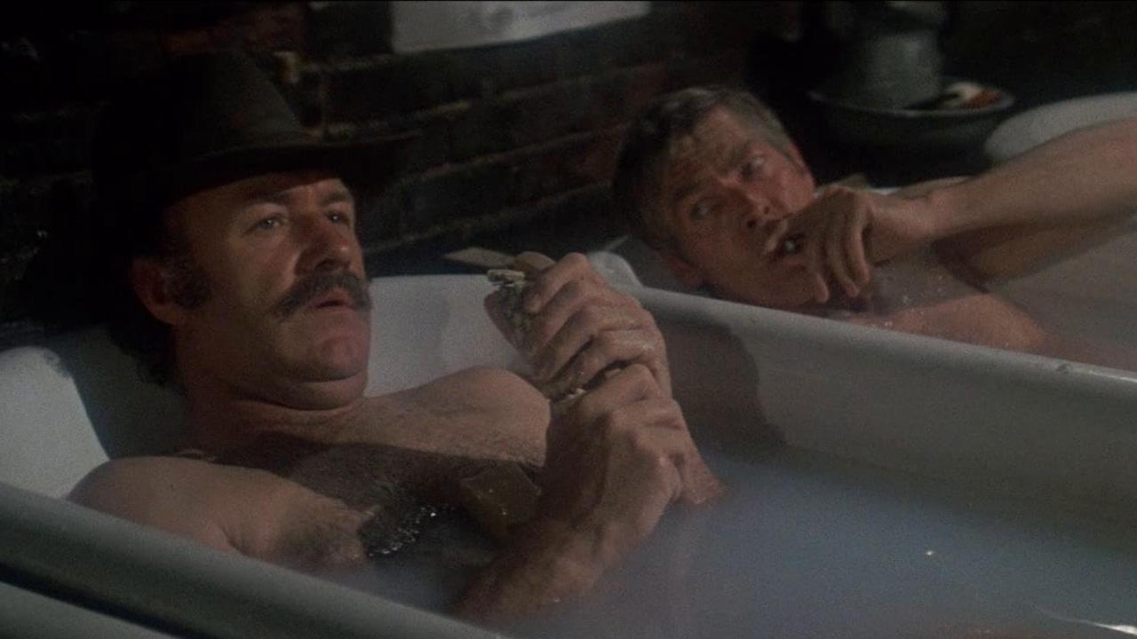 #34: Sam Clayton in Bite the Bullet (1975) - One of a pair of former Rough Riders, Hackman’s Clayton enters a horse race to ride through 700 miles of the wild west with the winner to get a big cash prize.