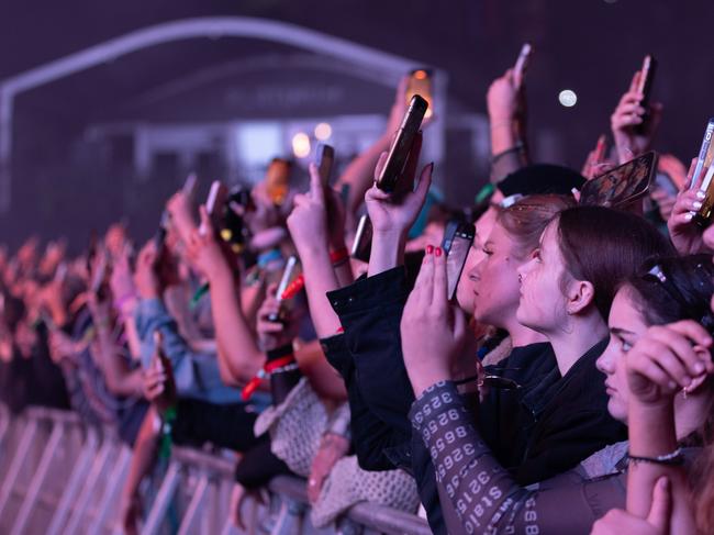 BYRON BAY, AUSTRALIA - Newswire Photos, 22 JULY 2023: Splendour in the Grass 2023: Flume plays to crowds at Splendour in the Grass, Saturday night. Picture: NCA Danielle Smith / Newswire