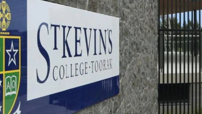 St Kevin's College suspended a number of students after the initial incident. Picture: Supplied