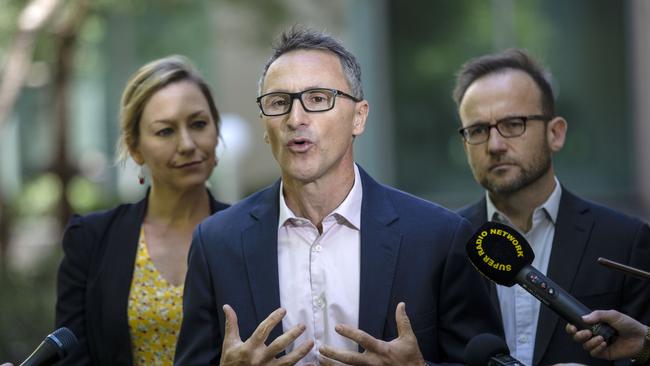 Senator Richard Di Natale has resigned as leader of the Greens and will leave federal Parliament within months. Picture: Gary Ramage