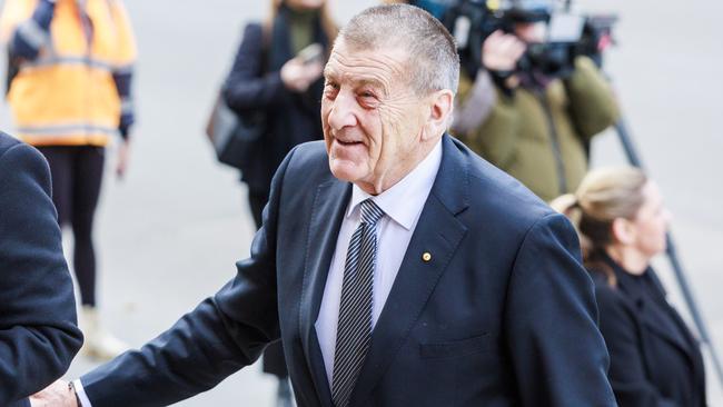 MELBOURNE, AUSTRALIA - Newswire Photos July 20, 2023: Jeff Kennett arrives at the state funeral of Simon Crean at St Pauls Cathedral in Melbourne. Picture NCA NewsWire / Aaron Francis