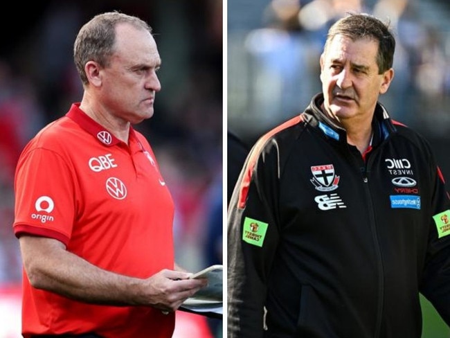 John Longmire and Ross Lyon. Photos: Getty Images